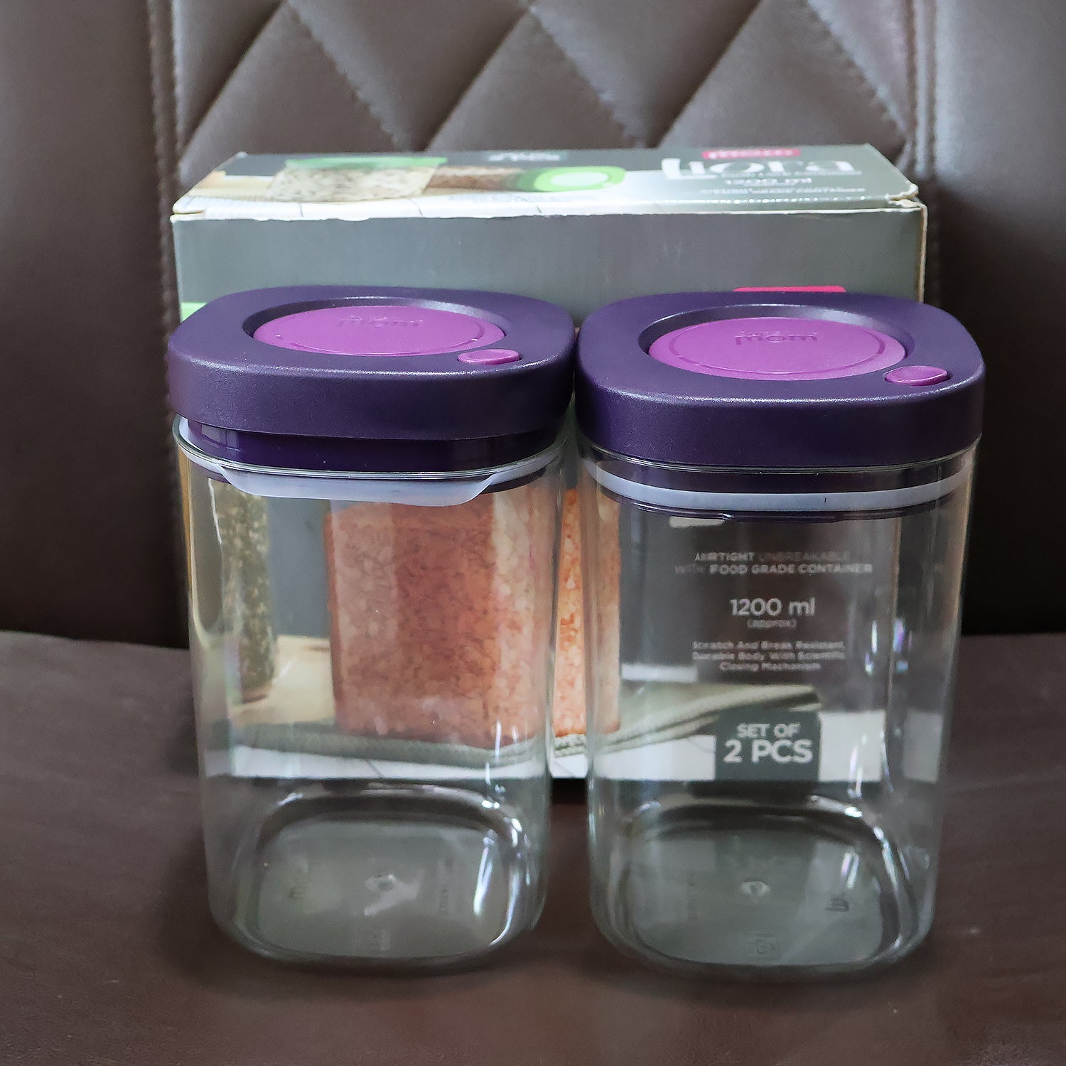 Supermom Airtight Kitchen Storage Containers (2 Pc Set / 1200ml) Supermom Airtight Kitchen Storage Containers (2 Pc Set / 1200ml)